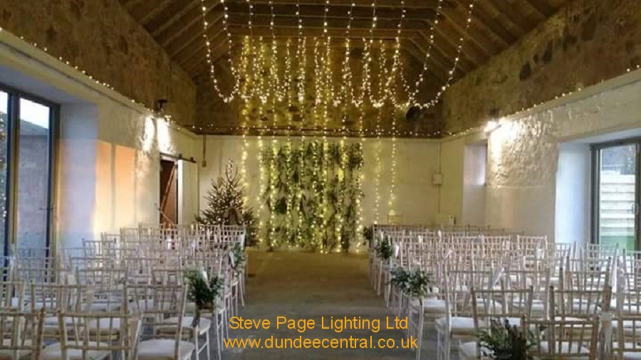 wedding fairylight backdrop hire